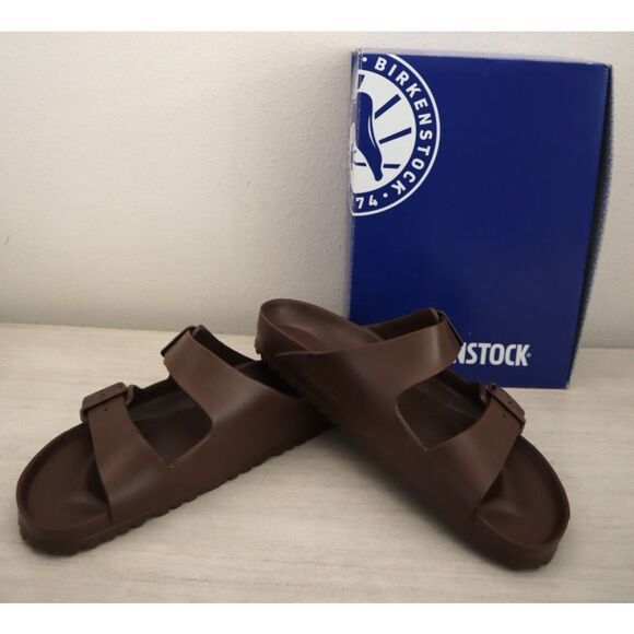 Birkenstock 1027328 Men's Sz 44 US 11 Roast Brown Arizona Essentials EVA Sandals - Picture 1 of 16